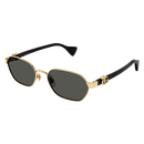 Gucci Emblem Ladies Sunglasses Gold Frame GG1593S-001