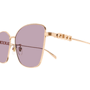 Gucci Ladies Sunglasses Gold Frame Pink GG1805SA-003 Gucci