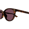 Gucci Emblem Ladies Sunglasses Havana Violet GG1818SK-002 Gucci