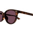 Gucci Emblem Ladies Sunglasses Havana Violet GG1818SK-002
