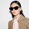 Gucci Emblem Ladies Sunglasses Black Frame GG1844SA-001
