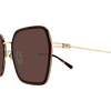 Gucci Emblem Ladies Sunglasses Brown Frame GG1850SA-003 Gucci