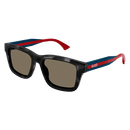 Gucci Sign Men's Sunglasses Havana Gucci Stripe GG1869S-004
