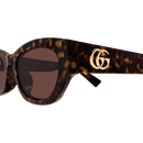 Gucci Emblem Ladies Sunglasses Havana Frame GG1954SA-002 Gucci