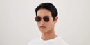 Gucci Institutional Logo Unisex Sunglasses Gold GG1957SA-001