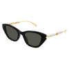 Gucci Emblem Ladies Sunglasses Black Pearl GG1968S-001 Gucci