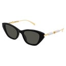 Gucci Emblem Ladies Sunglasses Black Pearl GG1968S-001