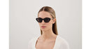 Gucci Emblem Ladies Sunglasses Black Pearl GG1968S-001