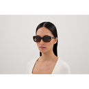 Gucci Emblem Ladies Sunglasses Purple Havana Frame GG1979SK-003 Gucci