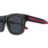 Gucci Sign Men's Sunglasses Grey Frame Gucci Stripe GG1991S-004 Gucci