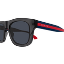 Gucci Sign Men's Sunglasses Grey Frame Gucci Stripe GG1991S-004