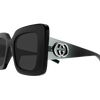 Gucci Emblem Ladies Sunglasses Black Frame GG2025S-001 Gucci