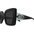Gucci Emblem Ladies Sunglasses Black Frame GG2025S-001
