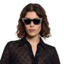 Gucci Emblem Ladies Sunglasses Crystal Black Frame GG2031S-005