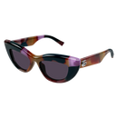 Gucci Emblem Ladies Sunglasses Purple Havana Frame GG2031S-002