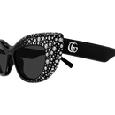Gucci Emblem Ladies Sunglasses Crystal Black Frame GG2031S-005