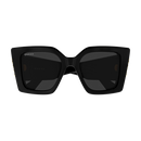 Gucci Ladies Cat-Eye Sunglasses Black Frame GG2039S-001