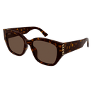 Gucci Ladies Sunglasses Havana Frame GG2043SA-002 Gucci