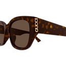 Gucci Ladies Sunglasses Havana Frame GG2043SA-002 Gucci