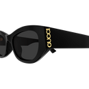 Gucci Ladies Cat-Eye Sunglasses Black Frame GG2044SA-001 Gucci