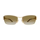 Gucci Emblem Ladies Sunglasses Gold Frame GG2045S-003
