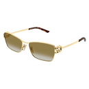 Gucci Emblem Ladies Sunglasses Gold Frame GG2045S-003