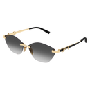 Gucci Sign Ladies Sunglasses Gold Frame GG2050S-001 Gucci