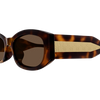 Gucci Sign Ladies Sunglasses Havana Frame Monogram GG2068SA-002 Gucci