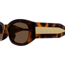 Gucci Sign Ladies Sunglasses Havana Frame Monogram GG2068SA-002