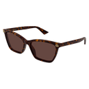 Gucci Emblem Ladies Sunglasses Havana Frame GG2111S-002