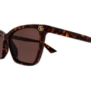 Gucci Emblem Ladies Sunglasses Havana Frame GG2111S-002