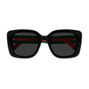 Gucci Sign Ladies Sunglasses Black Frame Gucci Stripe GG2118SA-001