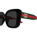 Gucci Sign Ladies Sunglasses Black Frame Gucci Stripe GG2118SA-001