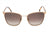 Carolina Herrera Gold Nude Ladies Brown Gradient Cat Eye Sunglasses 0BKUHA - WatchStatus Ltd