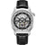 Rotary Greenwich Watch Men's Black Leather Skeleton Automatic GS02945/87 - WatchStatus Ltd