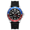 Rotary Seamatic Men's Watch 'Pepsi' Black Silicone GS04378/95 Rotary