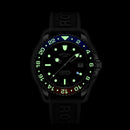 Rotary Seamatic Men's Watch 'Pepsi' Black Silicone GS04378/95 Rotary