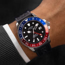 Rotary Seamatic Men's Watch 'Pepsi' Black Silicone GS04378/95 Rotary