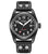 Rotary Commando Pilot Automatic Watch Men's Black Leather GS05474/19 - WatchStatus Ltd