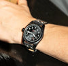 Rotary Commando Pilot Men's Watch Black Leather Automatic GS05474/19 Rotary