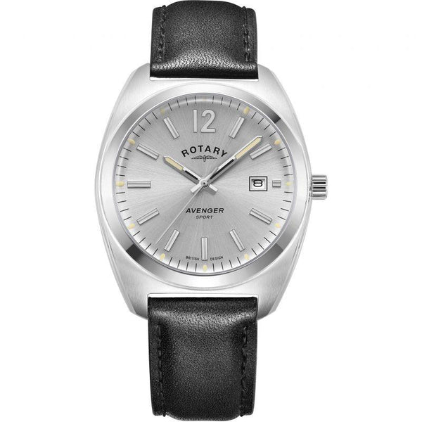 Rotary Avenger Sport Watch Men's Black Leather GS05480/59 - WatchStatus Ltd