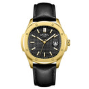 Rotary Apex100 Men's Watch Black Leather Gold GS05578/04