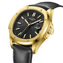 Rotary Apex100 Men's Watch Black Leather Gold GS05578/04