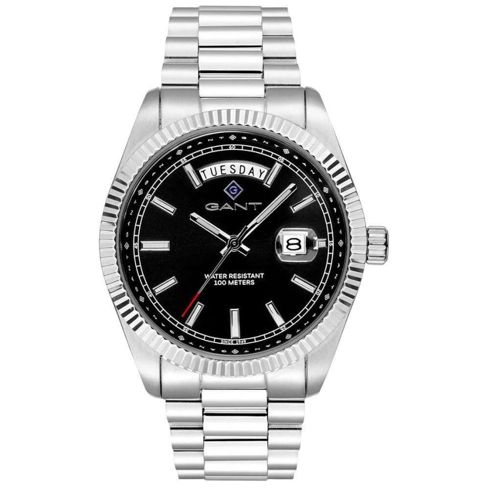 GANT Fairfax Men's Watch Silver Black Dial Day-Date GTG189001