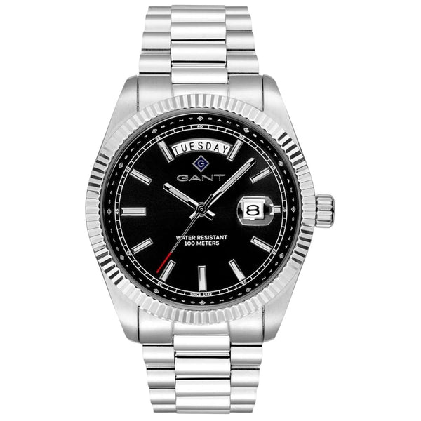 GANT Fairfax Men's Watch Silver Black Dial Day-Date GTG189001