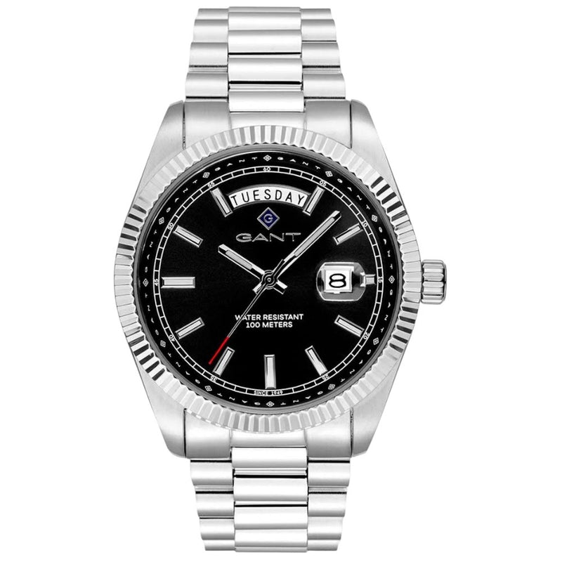 GANT Fairfax Men's Watch Silver Black Dial Day-Date GTG189001