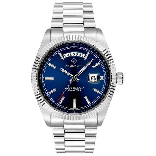 GANT Fairfax Men's Watch Silver Blue Dial Day-Date GTG189002