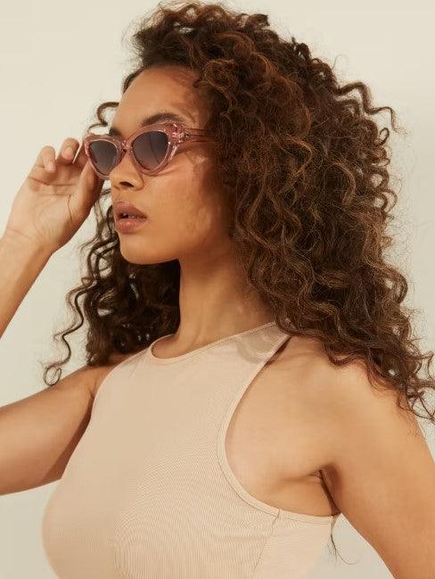 Guess Sunglasses Ladies Pink Cat-Eye GU7811-72B - WatchStatus Ltd