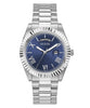 Guess Connoisseur Men's Watch Blue Silver Day/Date GW0265G7 Guess