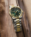 Guess Connoisseur Men's Watch Two-Tone Green Dial GW0265G8